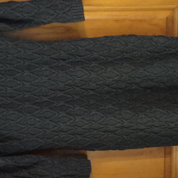 Calvin Klein Black Cable Knit Dress - Picture 6 of 7